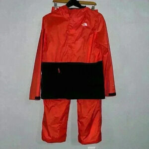 The North Face Ski Suit, Size M, Orange & Black / Youth XL / 2 pieces